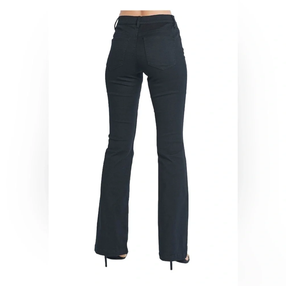 VENUS Women’s Black Cotton Stretch Boot Cut Jeans Festival Concert size 2S EUC